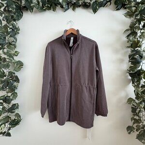 Lululemon Athletic Softstreme Cinch Waist Full Zip Jacket NWT Espresso Sz L